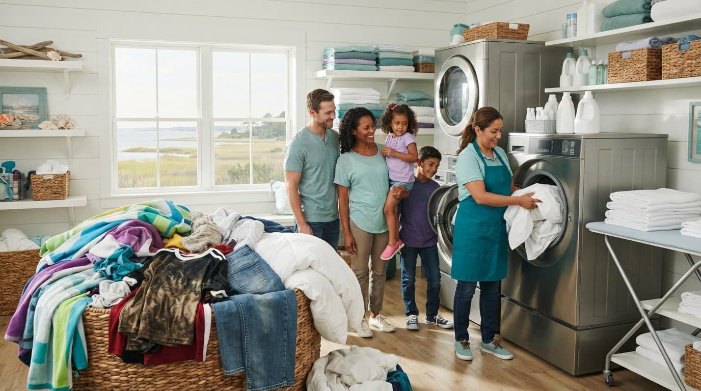 Poplin App Reviews: Is It Enough for Heavy Family Laundry in Chesapeake?