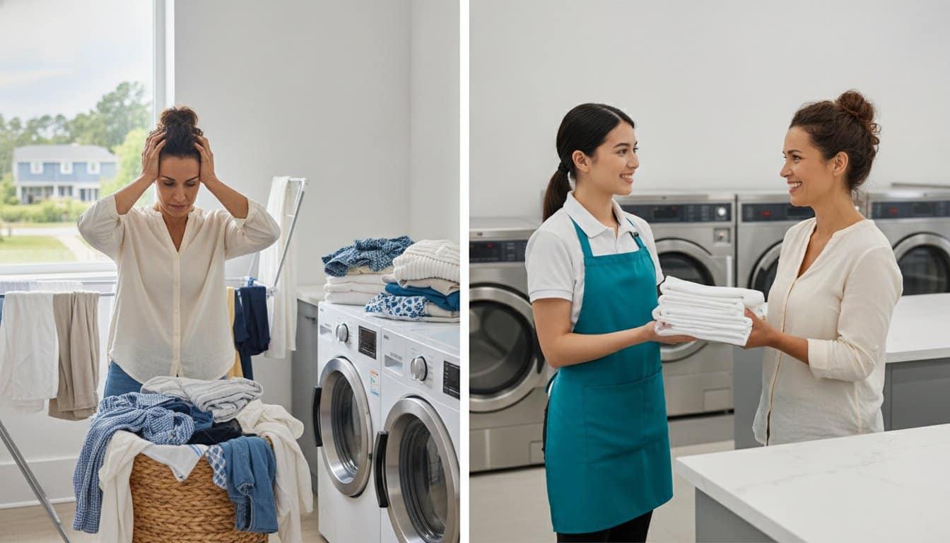 Professional Wash and Fold vs. Home Laundry: The Ultimate Cost and Time Comparison